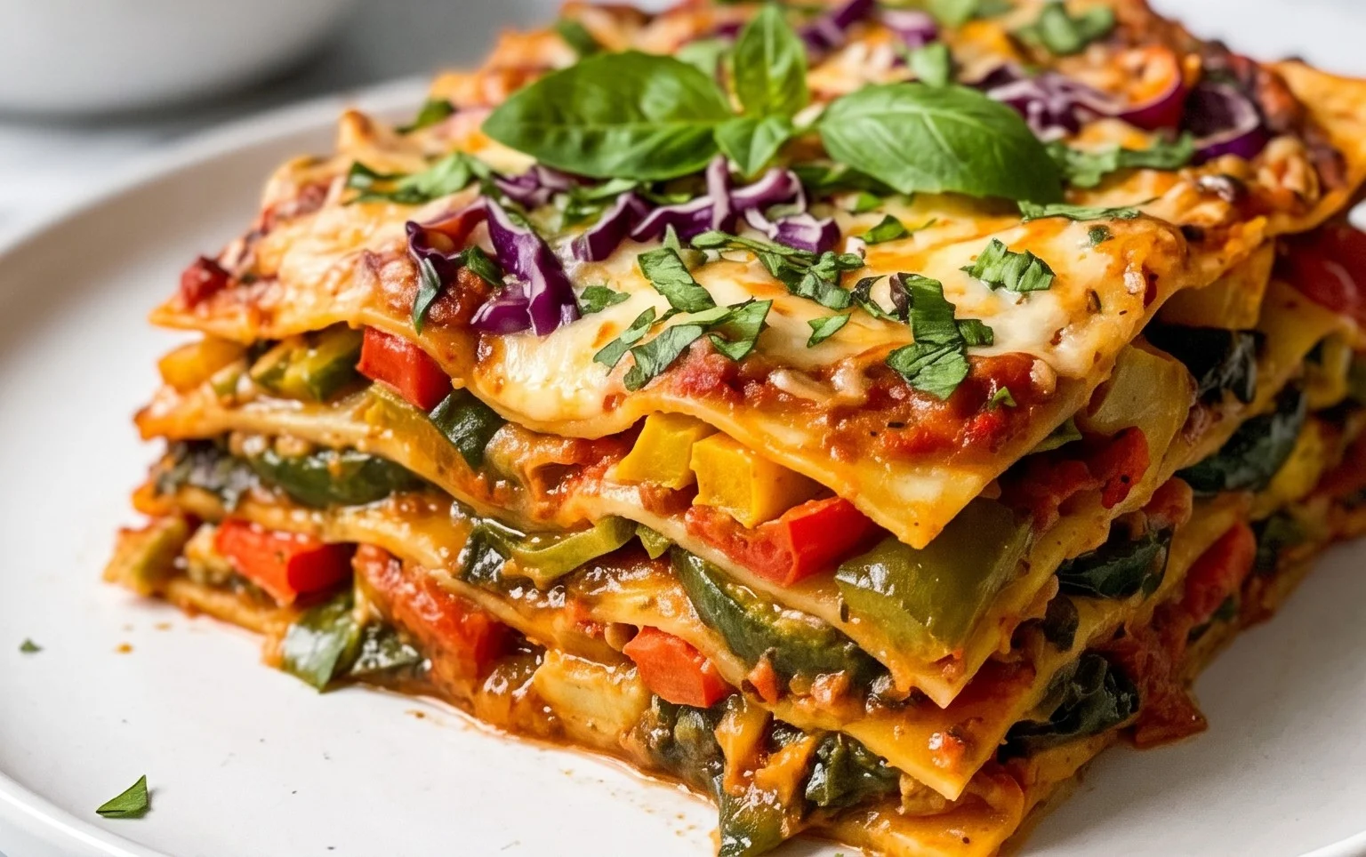 Vegan Rainbow Lasagne