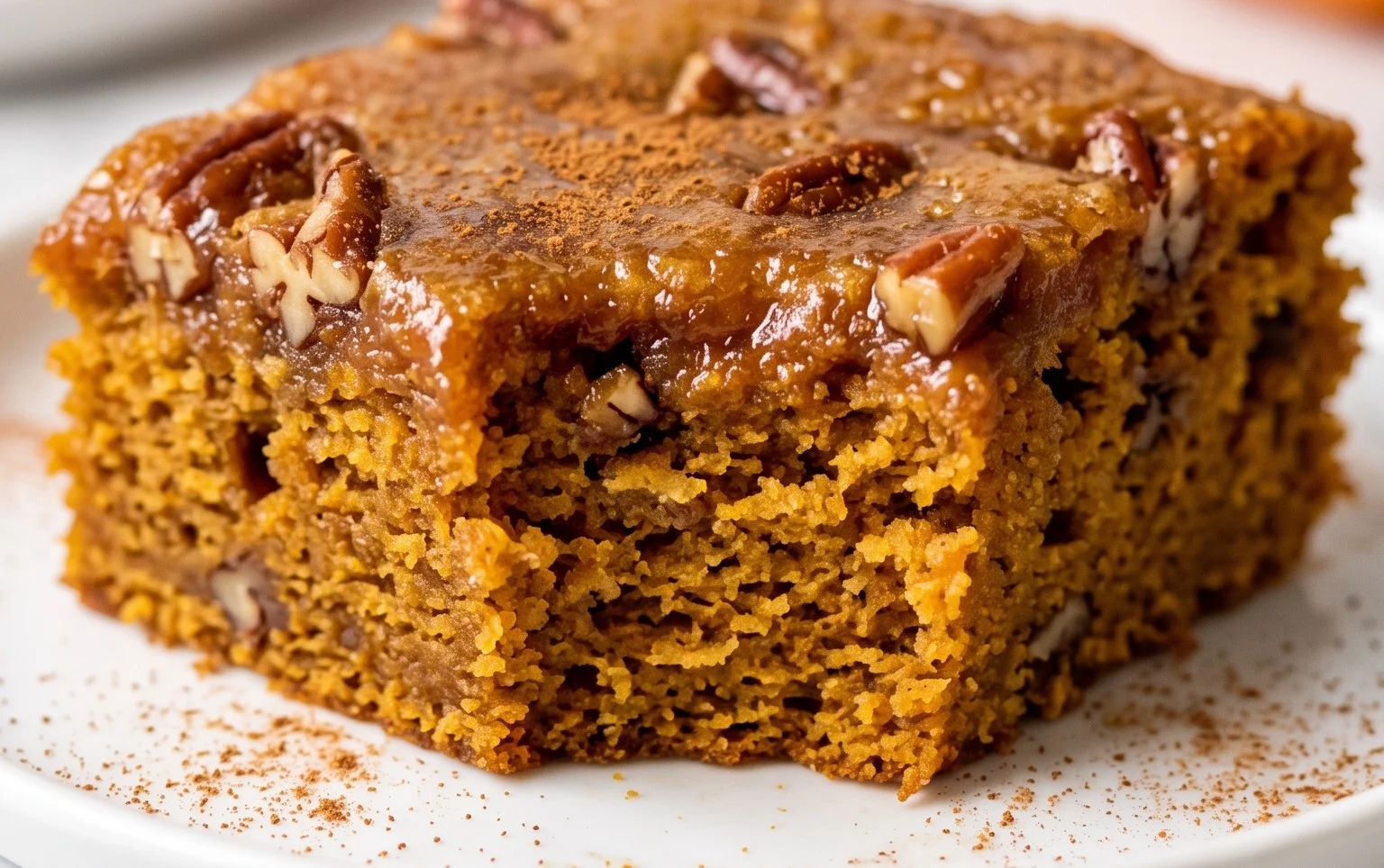 Pumpkin Maple Blondies. Vegan and Gluten Free
